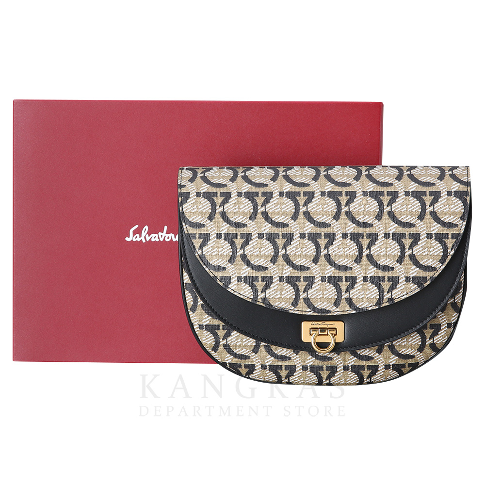 FERRAGAMO(USED)페레가모 21H986 간치니 PU 스몰 숄더백